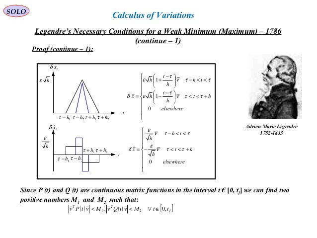 calculus of variations tutorial calculus of variations tutorial