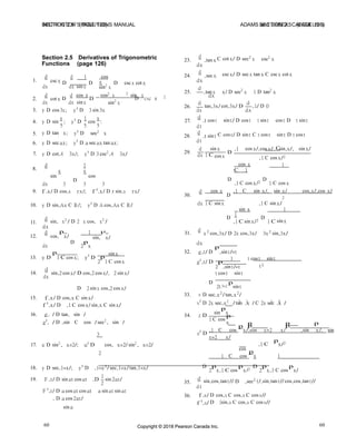 Calculus several variables canadian 9th edition adams solutions manual ...