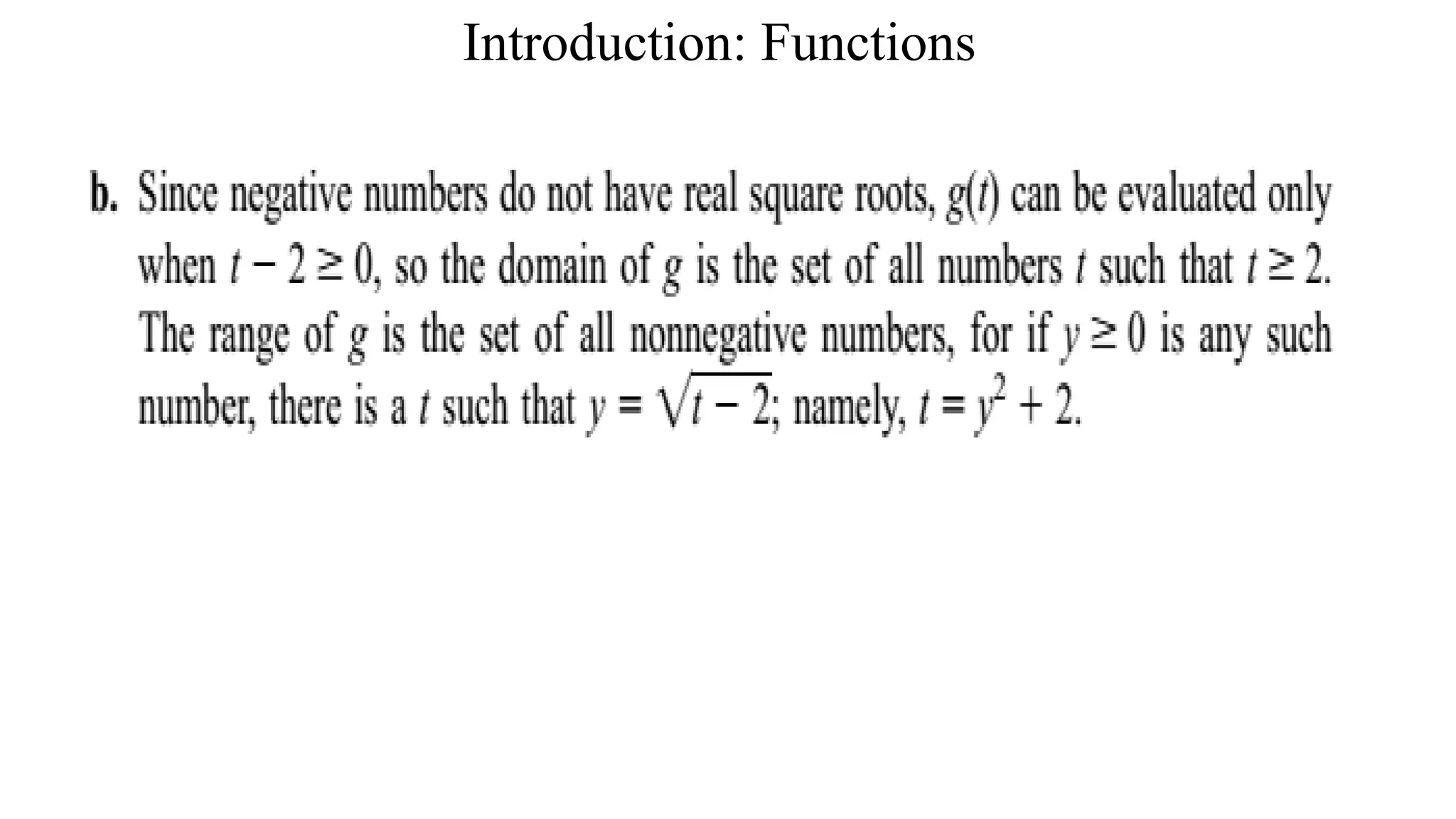 Introduction: Functions
 
