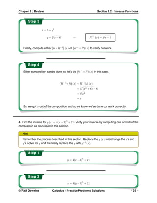Calculus Solutions | PDF