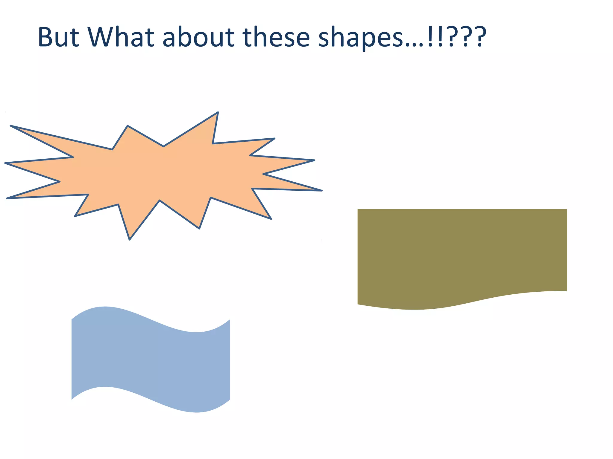 But What about these shapes…!!???
 