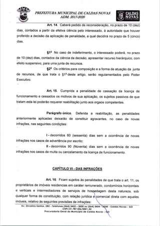 lei complementar-099-2017 - Regulamente AirB&B em Caldas Novas