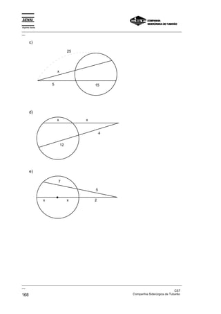 Espírito Santo
_________________________________________________________________________________________________
__

       c)

                                  25




                         x


                     5                       15




       d)
                         x             x


                                                 4


                             12




       e)

                         7

                                             5

                 x                x          2




_________________________________________________________________________________________________
__
                                                                                               CST
168                                                                Companhia Siderúrgica de Tubarão
 