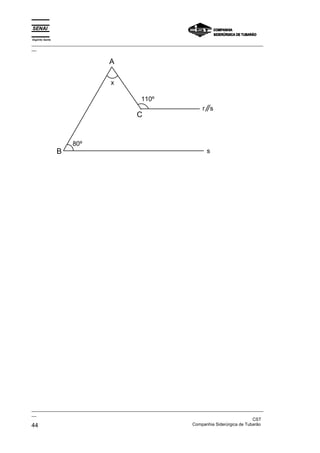Espírito Santo
_________________________________________________________________________________________________
__
_________________________________________________________________________________________________
__
CST
44 Companhia Siderúrgica de Tubarão
A
B
C
110º
80º
x
s
r s
 