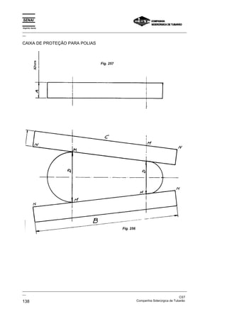Espírito Santo
_________________________________________________________________________________________________
__
_________________________________________________________________________________________________
__
CST
138 Companhia Siderúrgica de Tubarão
CAIXA DE PROTEÇÃO PARA POLIAS
Fig. 256
Fig. 257
 