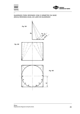 Espírito Santo
_________________________________________________________________________________________________
__

QUADRADO PARA REDONDO COM O DIÂMETRO DA BASE
(BOCA) REDONDA IGUAL AO LADO DO QUADRADO




                 Fig. 150




 Fig. 149




                                                          Fig. 148




_________________________________________________________________________________________________
__
SENAI
Departamento Regional do Espírito Santo                                                       89
 