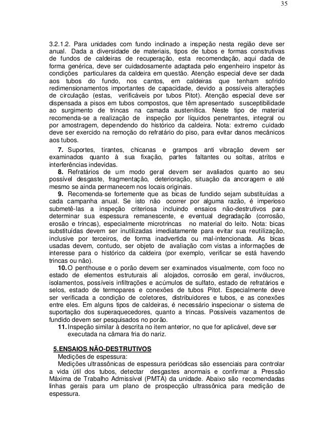 Curso de inspetor de equipamentos