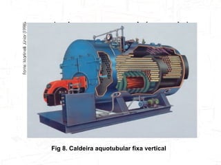 Fig 8. Caldeira aquotubular fixa vertical 