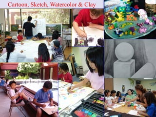 Cartoon, Sketch, Watercolor & Clay 