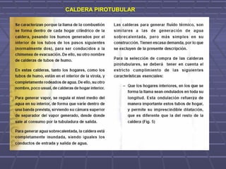 CALDERA PIROTUBULAR
 