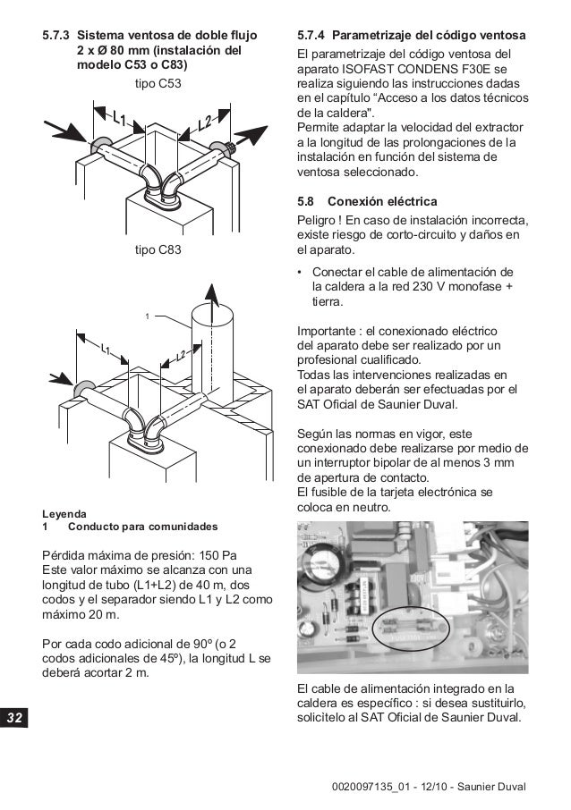 Manual caldera saunier duval isofast AhorraClima Manual caldera saunier duval isofast AhorraClima