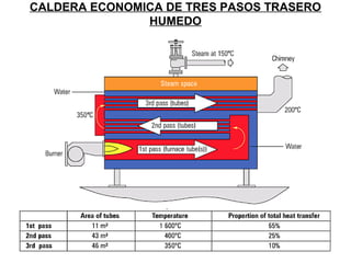 CALDERA ECONOMICA DE TRES PASOS TRASERO 
HUMEDO 
 