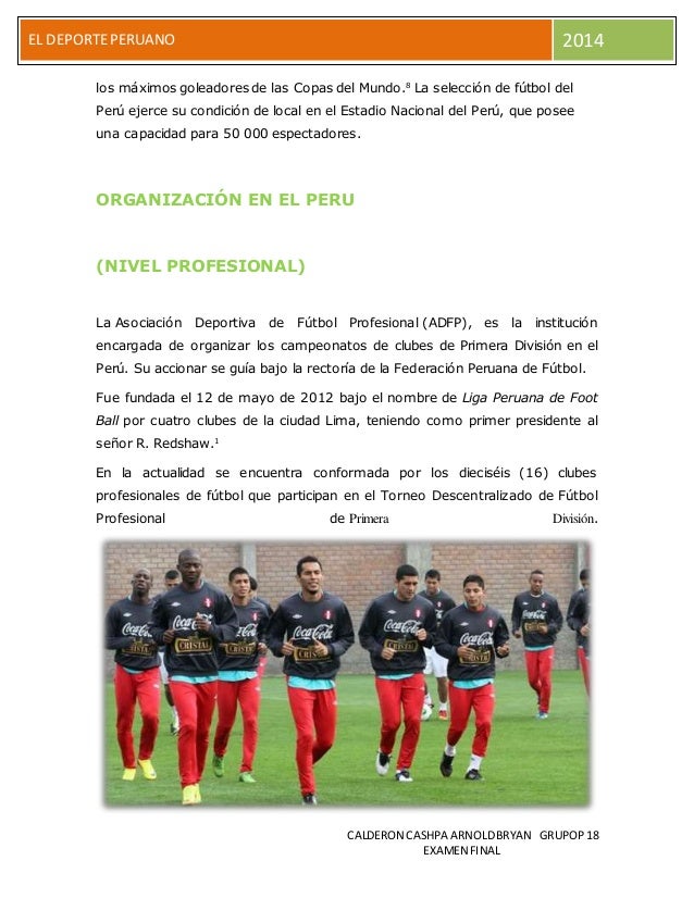 EL DEPORTE PERUANO