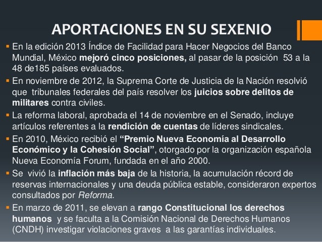 sexenio de Calderon
