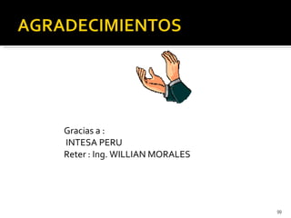 Gracias a : INTESA PERU Reter : Ing. WILLIAN MORALES 