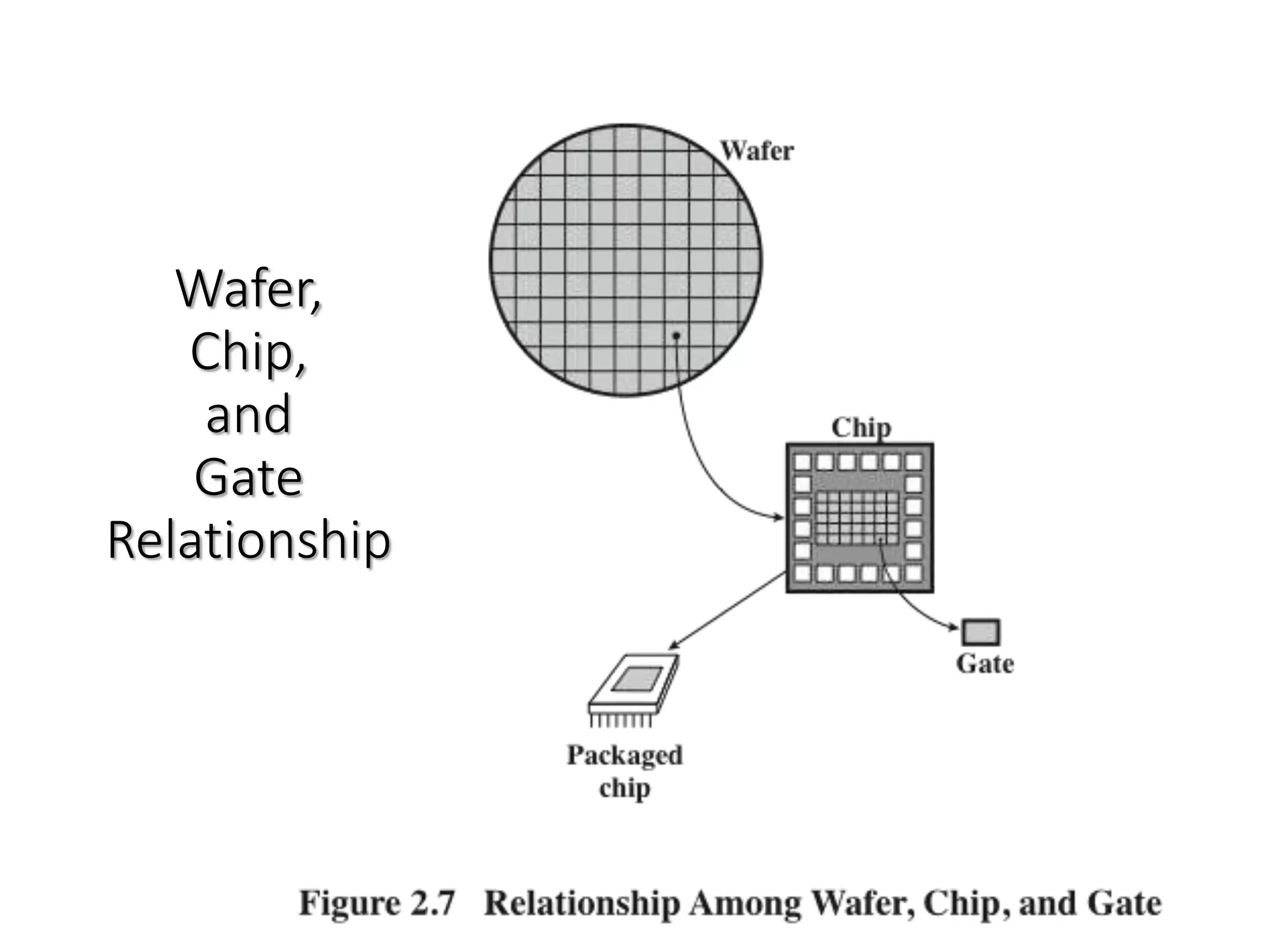 Wafer,
Chip,
and
Gate
Relationship
 