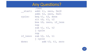 Arquitectura de computador set de instrucciones RISC V | PPTX