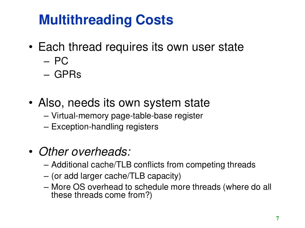 Multithreading computer architecture