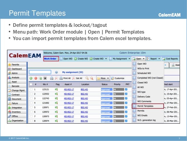 calem setup part 2 preventive maintenance