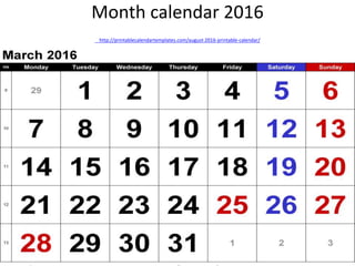 Calendar