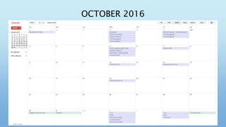 OCTOBER 2016
 