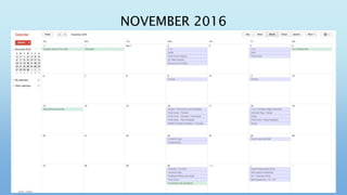NOVEMBER 2016
 