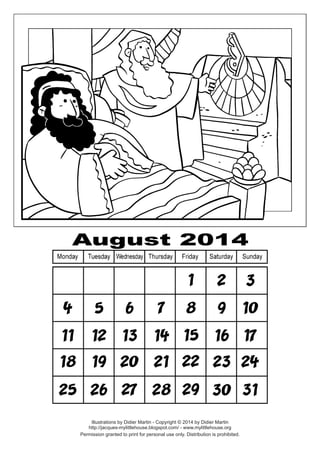 Calendar aug-2014