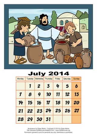 Calendar July 14
