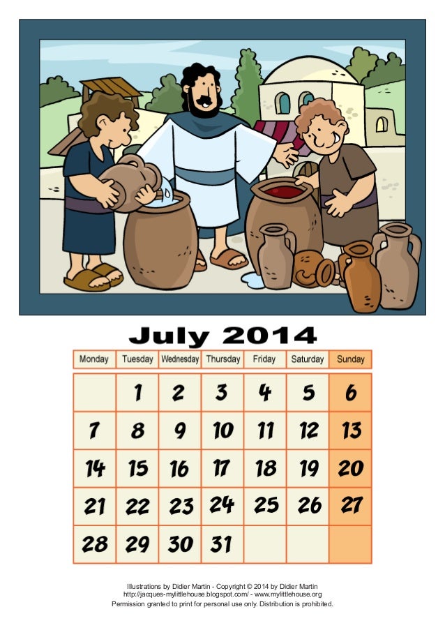Calendar July 14