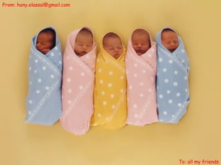 From: hany.elassal@gmail.com To: all my friends 