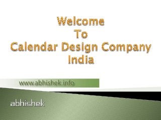 Calendar 2015 Design Services in India