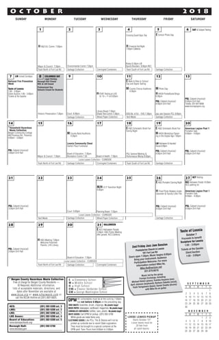 Leonia Community Calendar 18 19