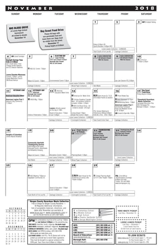 Leonia Community Calendar 18 19