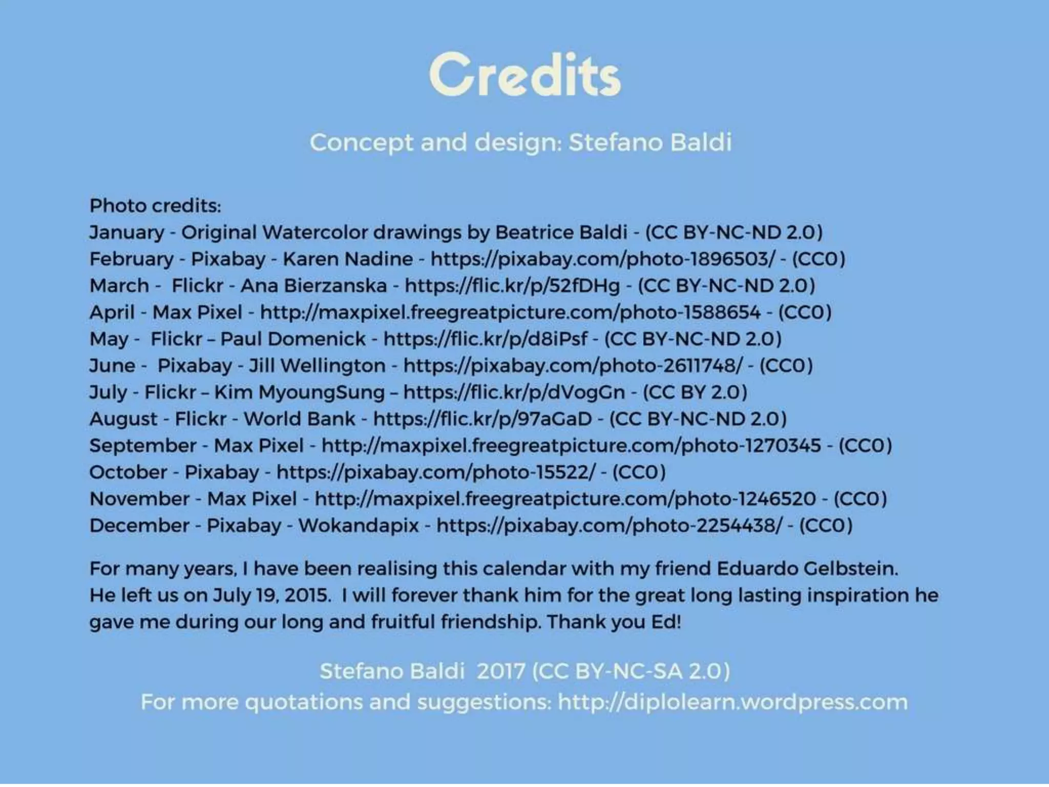 Simple advice (Diplo calendar 2018)