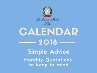 Simple advice (Diplo calendar 2018)