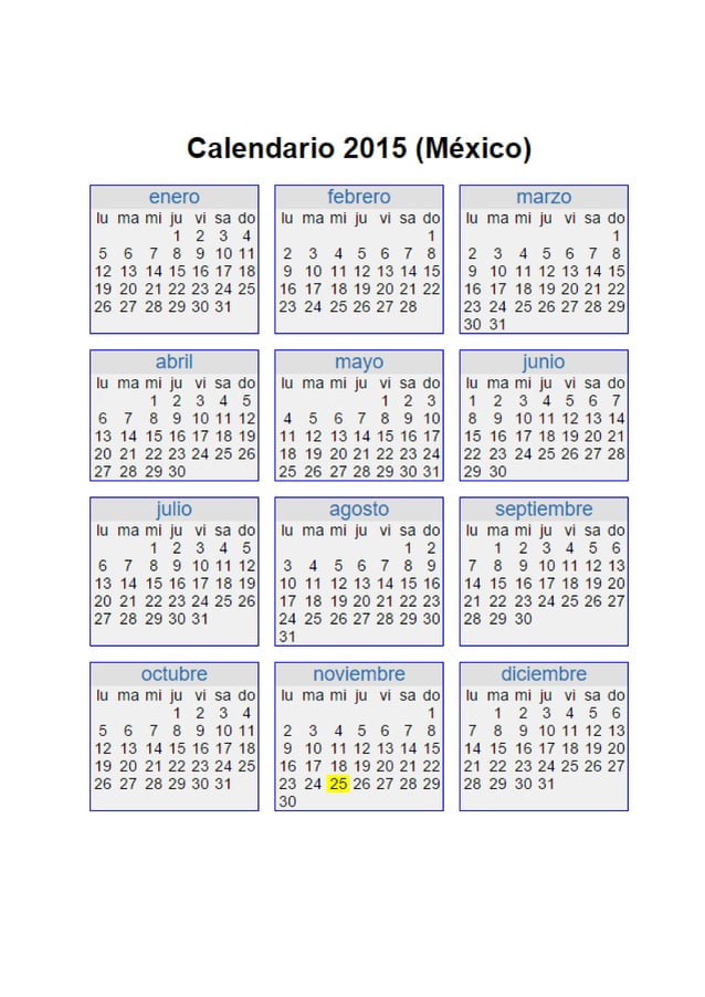 Calendar creator PDF