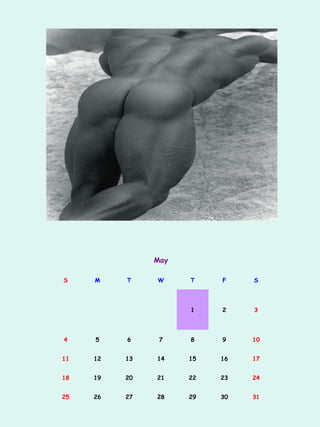 May

S    M    T    W     T    F    S




                     1    2    3




4    5    6     7    8    9    10


11   12   13   14    15   16   17


18   19   20   21    22   23   24


25   26   27   28    29   30   31
 