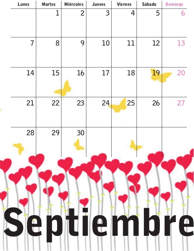 calendario de septiembre 2015