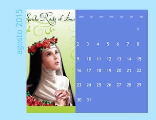 agosto2015
dom lun mar mié jue vie sáb
1
2 3 4 5 6 7 8
9 10 11 12 13 14 15
16 17 18 19 20 21 22
23 24 25 26 27 28 29
30 31
 