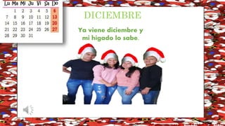 DICIEMBRE
Ya viene diciembre y
mi hígado lo sabe.