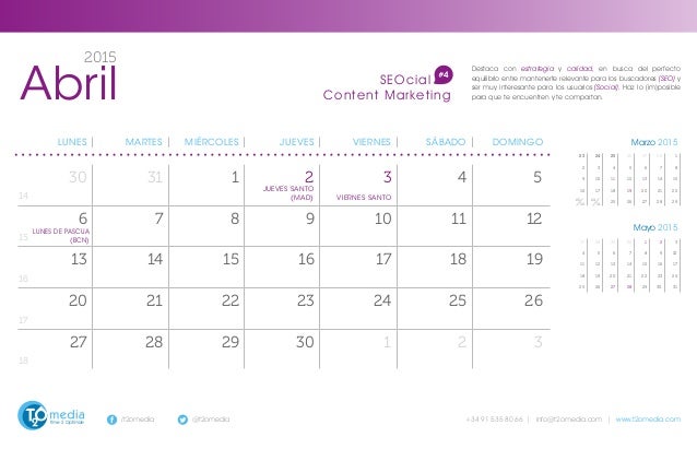 imprimir calendario 2015