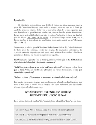 Estudio sobre el calendario lunar hebreo