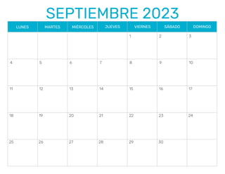 Calendario 2023 pdf por meses