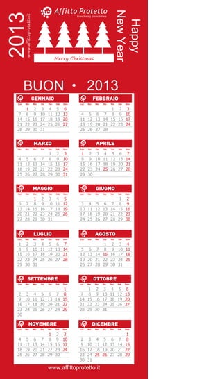Calendario 2013 xl