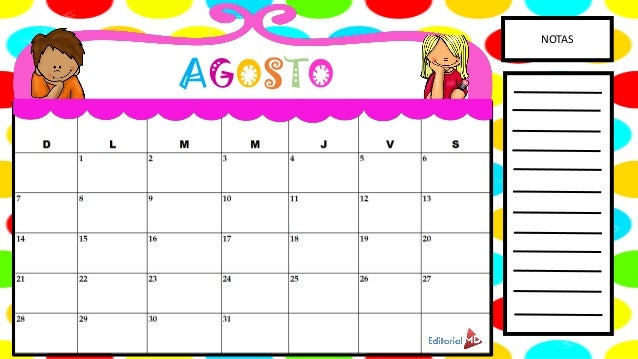 calendario 2016 2017 calendarios del mes