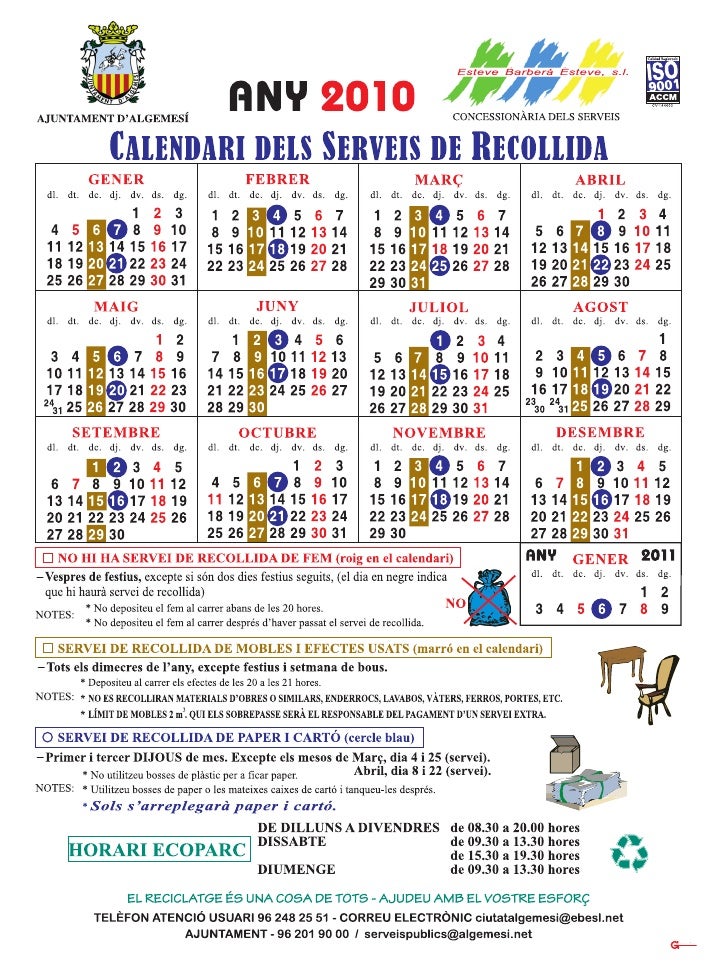 calendario 20 recogida 20 residuos 20 algemesi 20 a c3