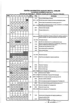 Calendario academico 2011_1