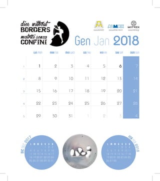 DICDEC20
17 FEB
FEB2018
LUN MON MER WED SAB SATMAR TUE VEN FRIGIO THU DOM SUN
1
2
3
4
5
1
8
15
22
29
2
9
16
23
30
3
10
17
24
31
4
11
18
25
1
5
12
19
26
2
6
13
20
27
3
7
14
21
28
4
Gen Jan 2018
L M M G V S D
1 2 3
4 5 6 7 8 9 10
11 12 13 14 15 16 17
18 19 20 21 22 23 24
25 26 27 28 29 30 31
L M M G V S D
1 2 3 4
5 6 7 8 9 10 11
12 13 14 15 16 17 18
19 20 21 22 23 24 25
26 27 28
www.alumat.it www.almax-mori.it www.matrex.gr
 