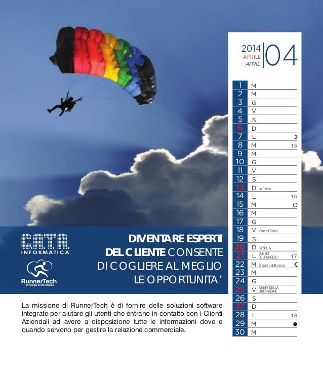 C.A.T.A. Informatica presenta RunnerTech Calendario 2014