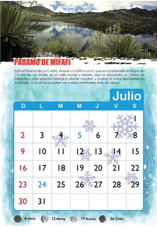 Calendario Cormetur 2017